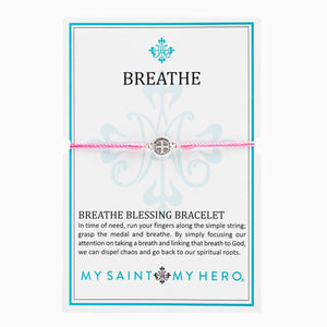 Breathe Blessing Bracelet, pink