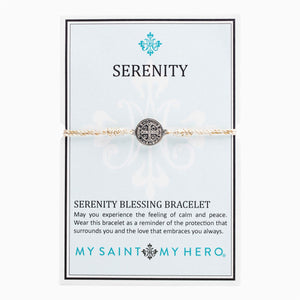 Serenity Blessing Bracelet, Metallic Gold / Silver