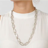 Link necklace, silver